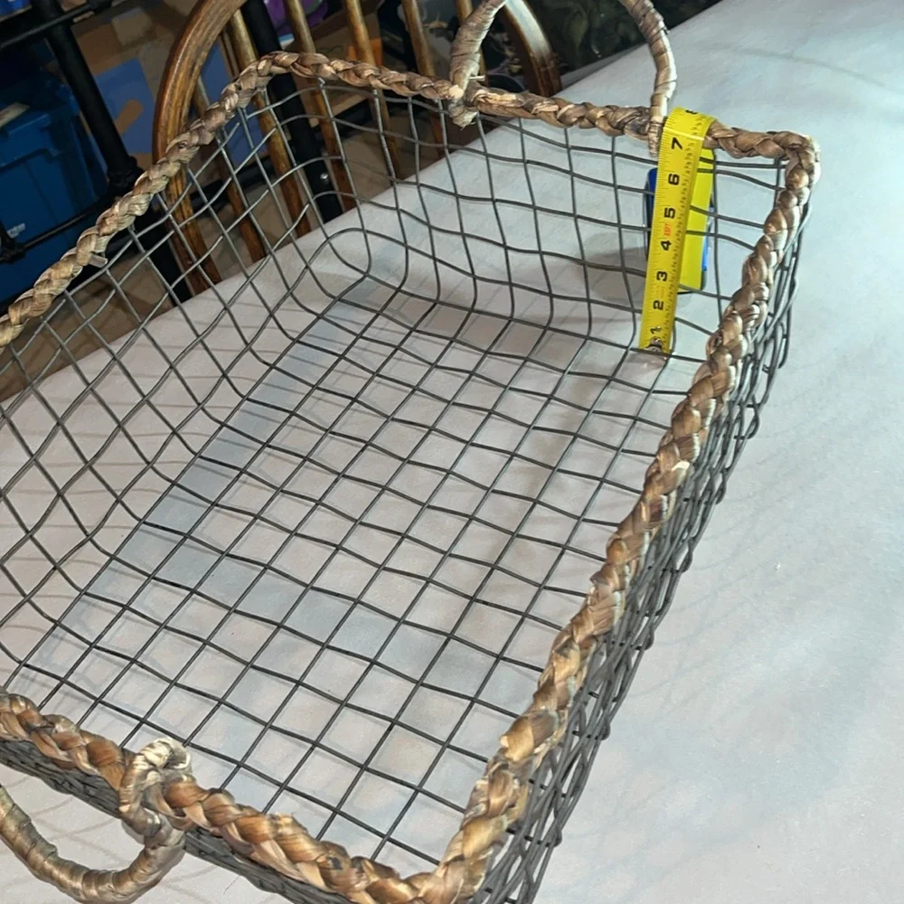 Large Basket Woven and Metal lowest price